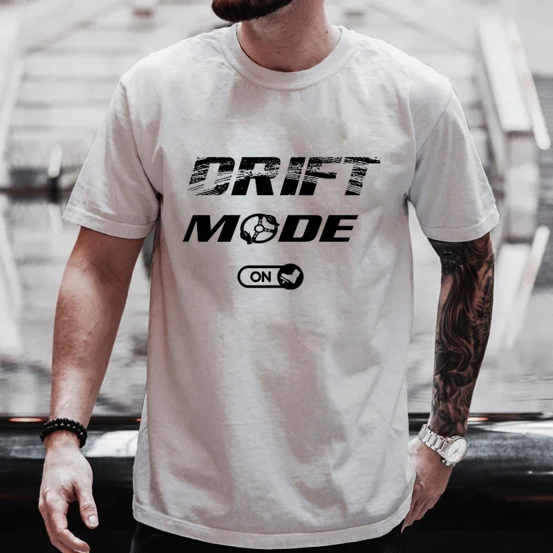 Новые летние футболки для мужчин Drifting Cars Drift Mode on Auto Racing Mechanic Футболки с принтом Car
