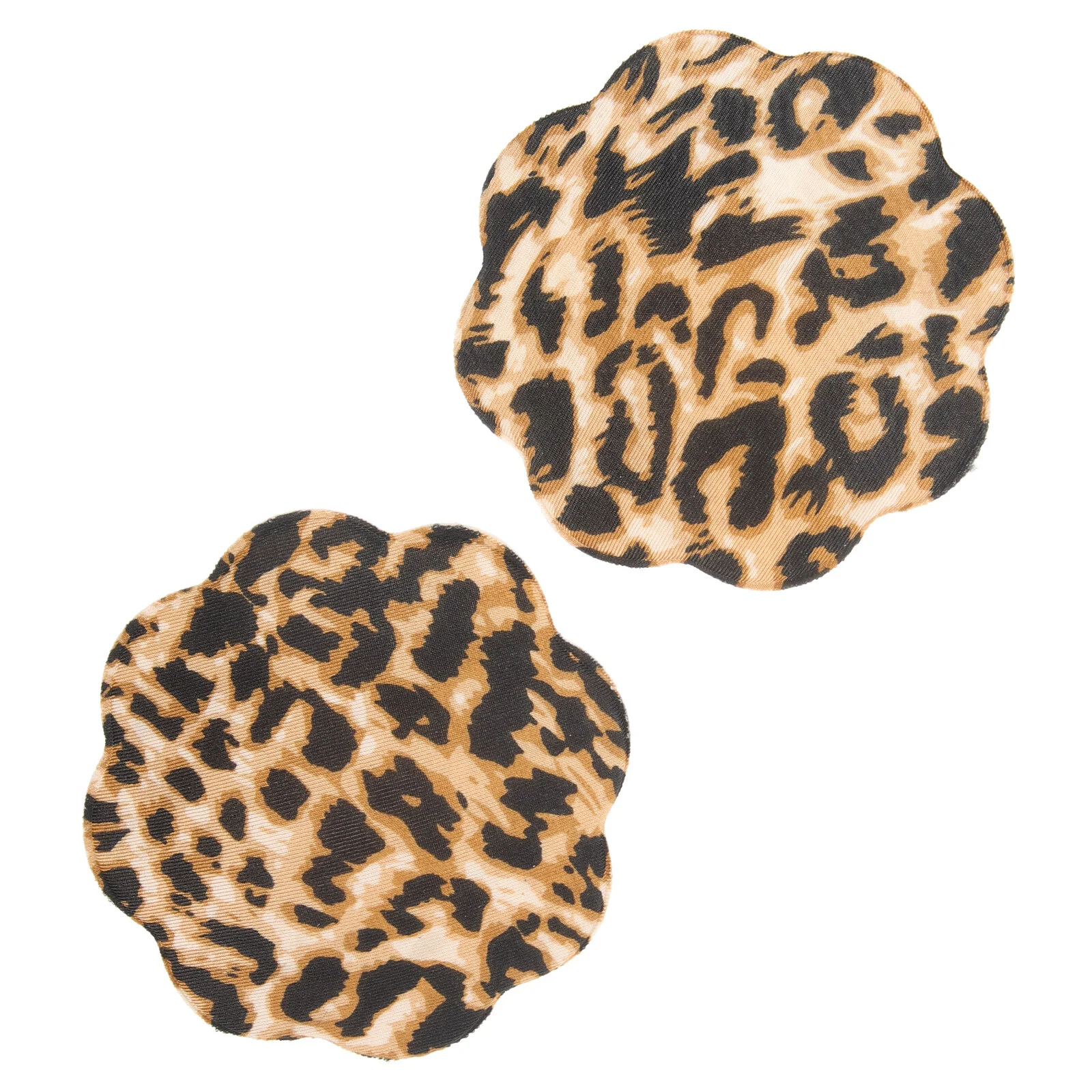 1 Pair No Show Covers For Women Breathable Breast Support Tapes Leopard Print Breast Stickers