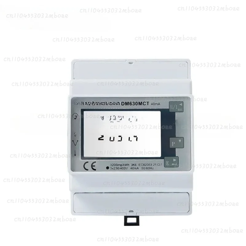 Фото Трехфазный многофункциональный счетчик энергии Eastron SDM630MCT 40mA RS485 с трансформатором тока для установки на DIN-рейку №1