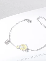 thaya cute lemon design bracelet for women original design thin chain dainty bracelets handmade fruit series ladies jewelry gift