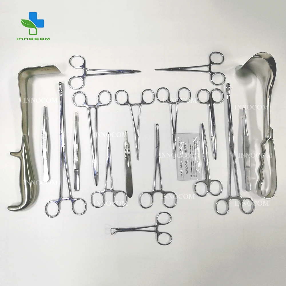 

Hospital Gynecological Obstetric Surgical Cesarean Section Instrument Kit Surgery CS Set Stainless Steel C-section Instruments