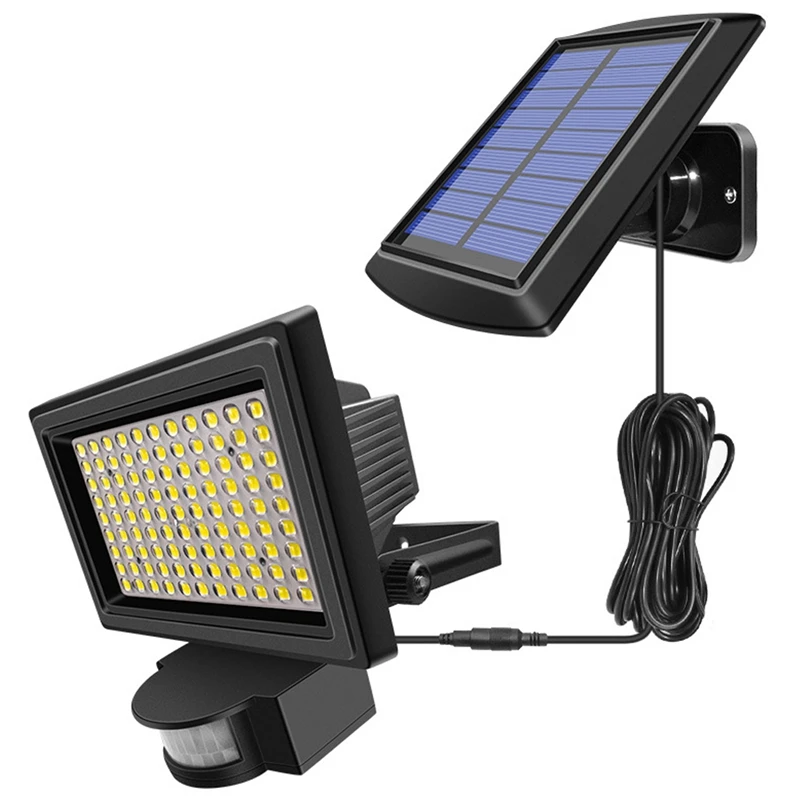 

GTBL LED Solar Power PIR Motion Sensor Flood Wall Light Waterproof Outdoor Indoor Garden Security Solar Lamp