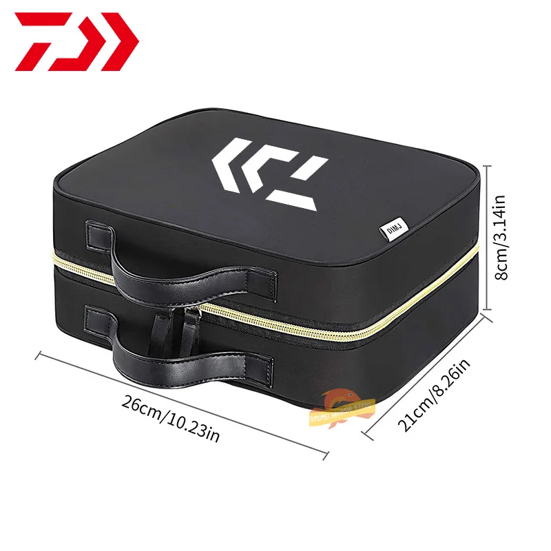 

Сумка для рыбалки Daiwa, водонепроницаемая сумка для рыболовных снастей и катушек с леской, многофункциональная сумка большой вместимости дл...