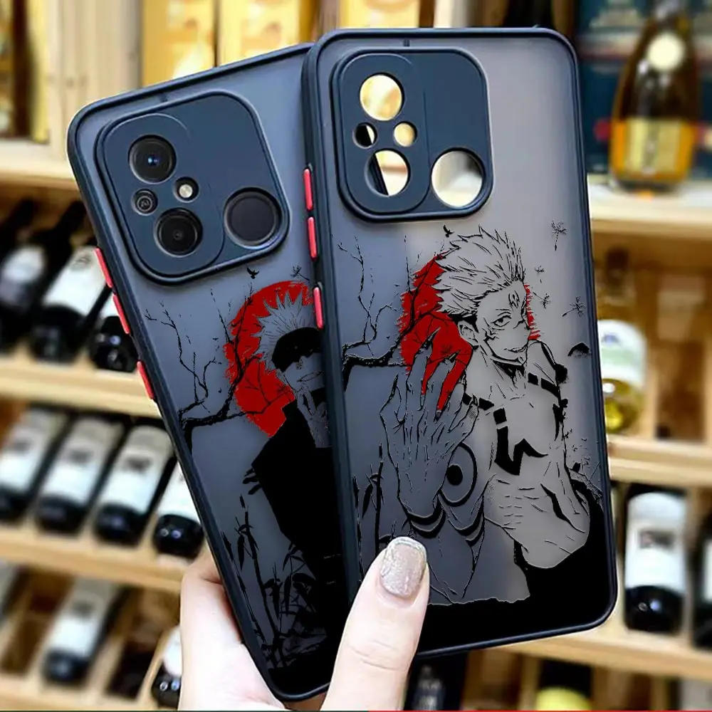 

Matte Case for Redmi A1 K50 K40 K30 K20 10X 10C 10 9C 9T 9A 9 8 7 PRO Case Funda Shell Cover Anime Jujutsu Kaisen Gojo Satoru