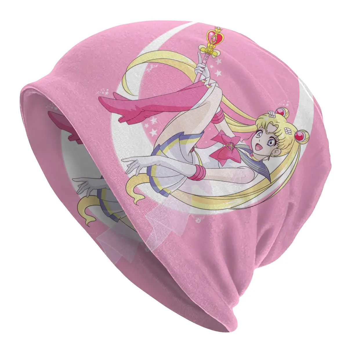 

Super Shojo Sailor Usagi Tsukino Slouchy Beanie Unisex Winter Warm Skullies Beanies Hat Adult Anime Moon Girl Knit Bonnet Cap