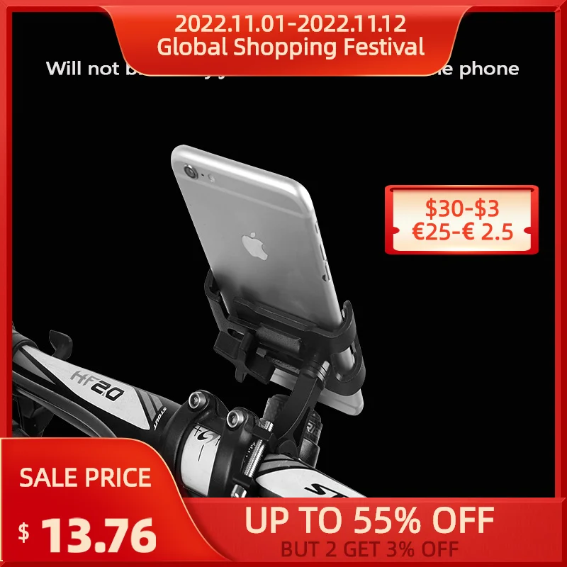 

Держатель для телефона из алюминиевого сплава, на руль велосипеда