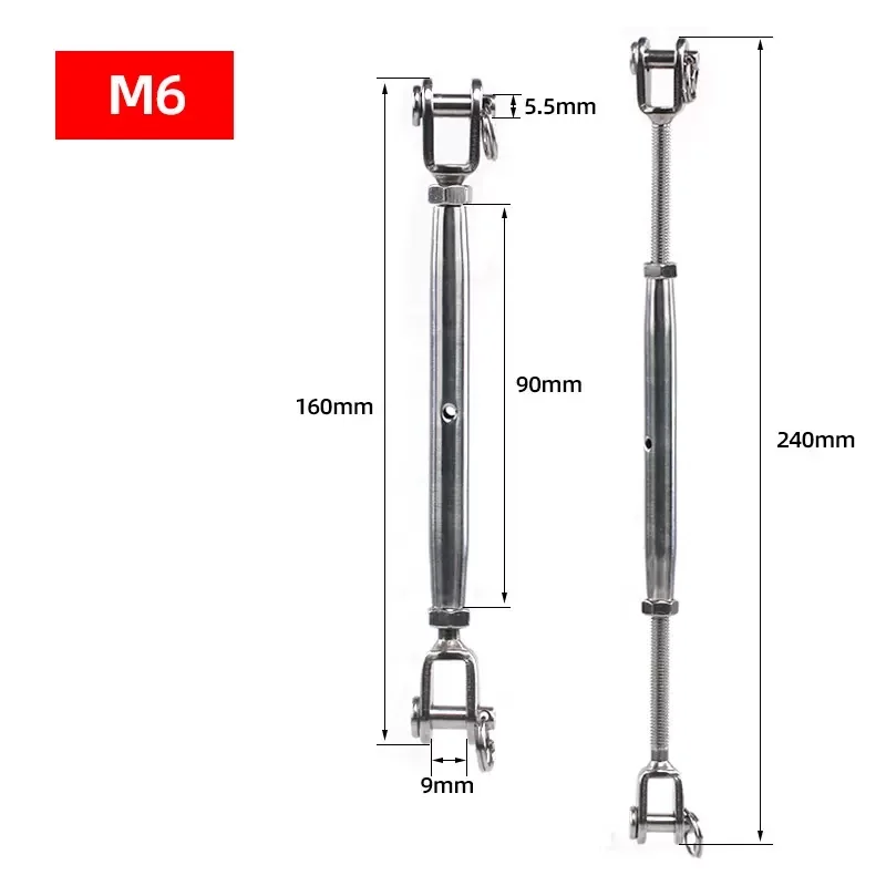 

Морской фаркоп с замкнутым корпусом из нержавеющей стали 304. M5 M6 M8 M10 M12 M14 M16 для такелажных винтов.