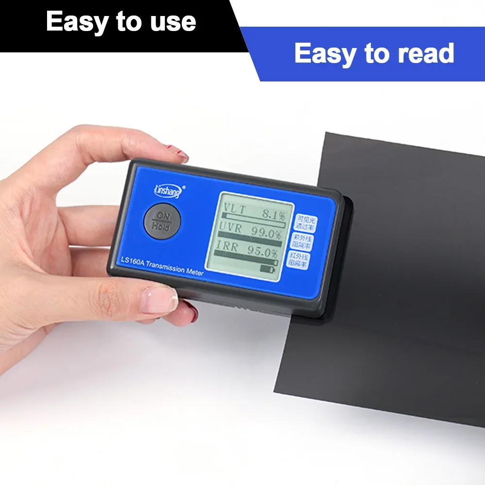 LS160 LS160A ИК УФ-отклонение Портативный прибор для проверки оттенка оконной пленки