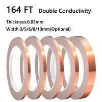 164ft double conductive copperfoil tape emi shieldingconductivetape multipurpose 50m long single sided thermal insulation tape