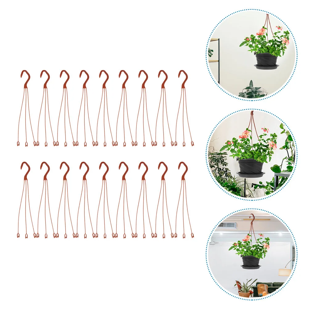 

30pcs Plastic Planter Hooks Gardening Hanging Flower Holders Pots Hanging Hooks