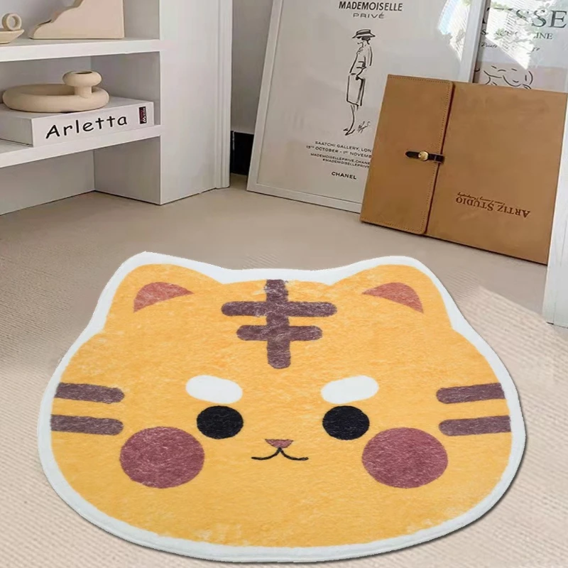 

Cartoon Simple Imitation Cashmere Carpets Ins Style Bedroom Carpet Living Room Coffee Tables Rug Children's Room Decoration Rugs