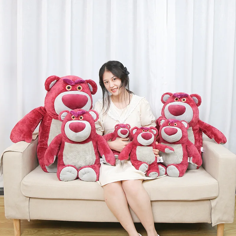

Aoger Disney Cartoon Toy Story Lotso Plush Doll Stuffed Animal Toy Strawberry Bear Toy HQ Soft Plush Gift for Children