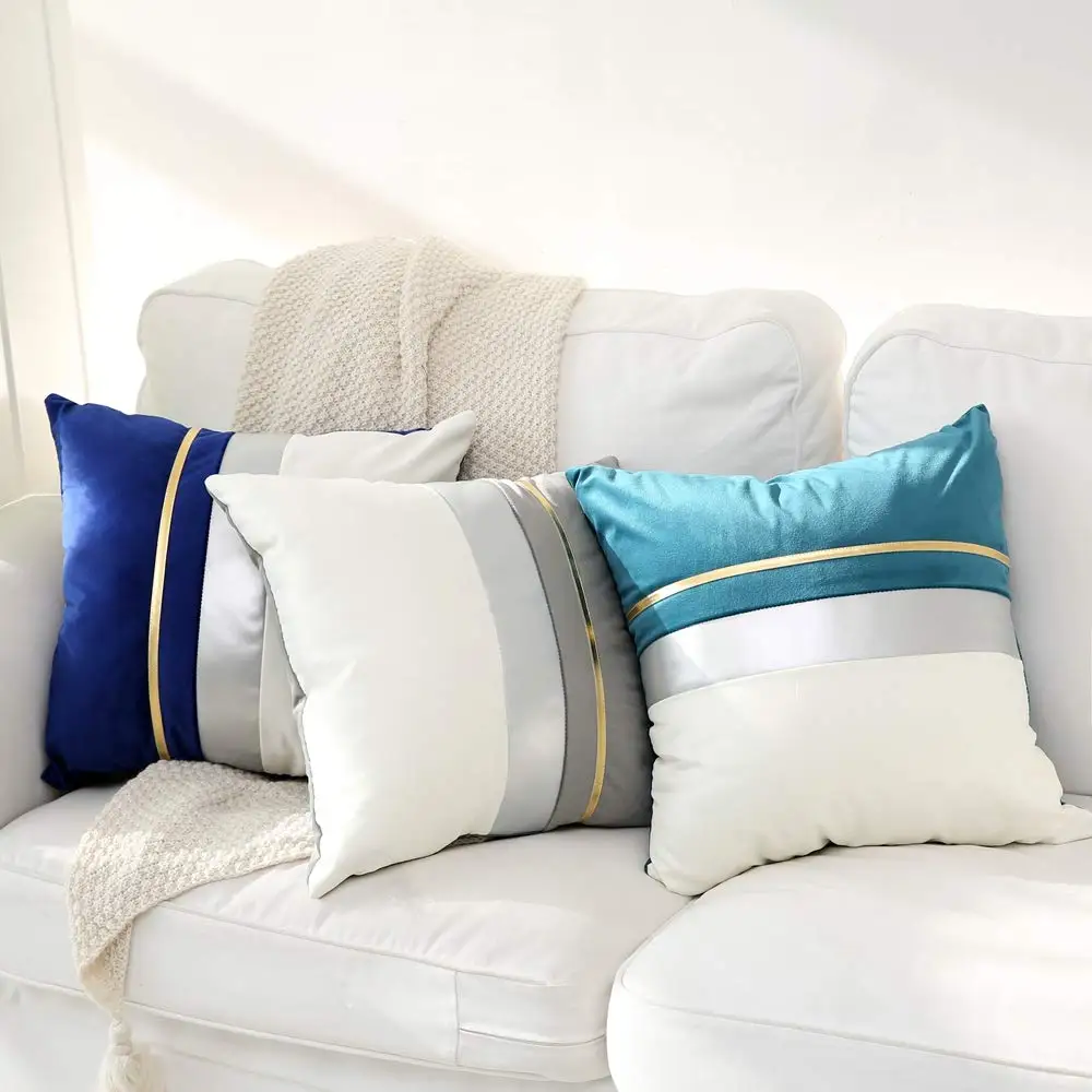 Velvet Cushion Cover 45x45cm 30x50cm Home Decor Pillow Case Patchwork Sofa Pillows Design High Quality Covers |