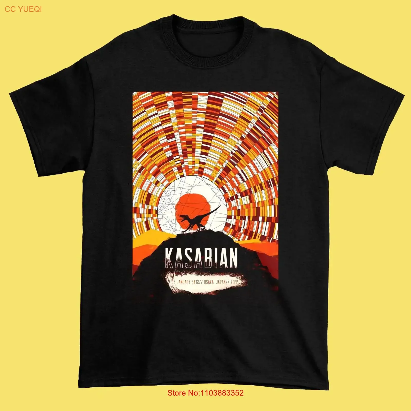 Фото Футболка Kasabian Band из черного хлопка, все размеры S-5XL, винтажная, с эффектом потертости, для повседневной носки, эластичная, стильная, рождественская коллекция T95 №1