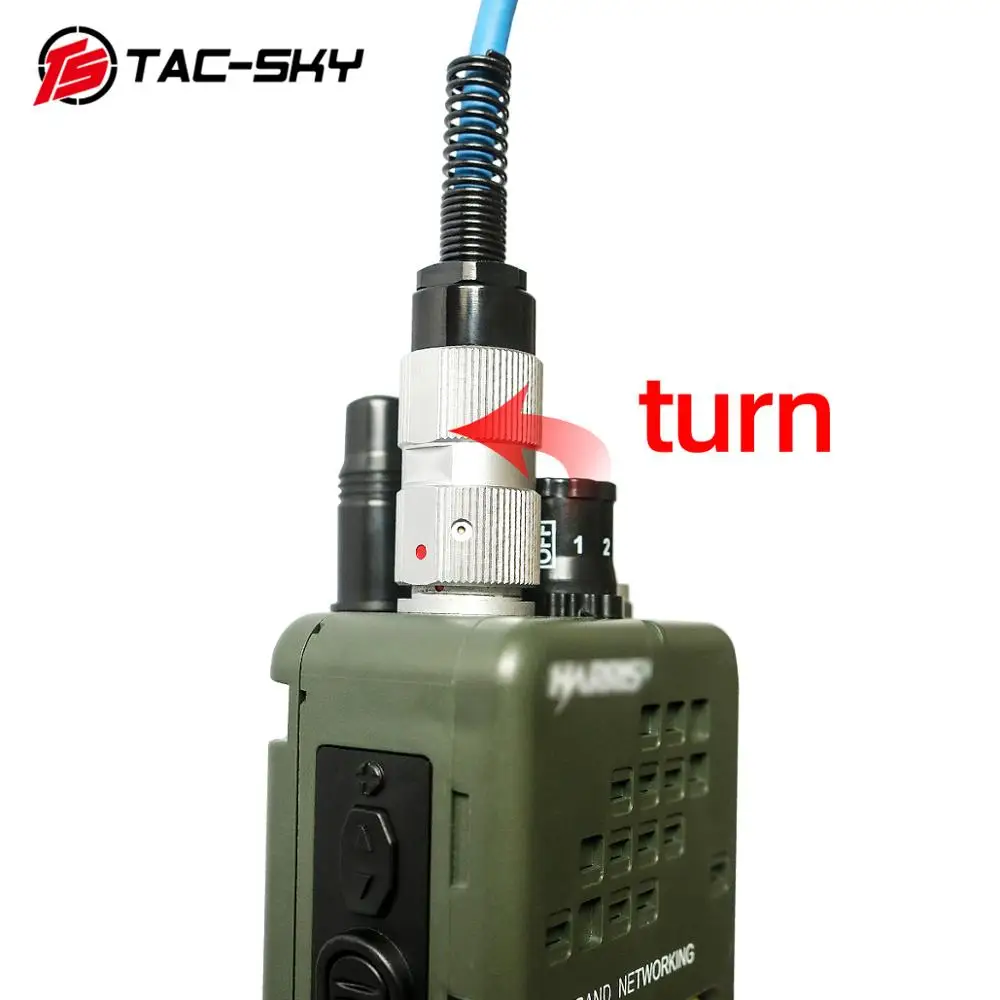 TAC-SKY AN / PRC152 152a Military Walkie-Talkie Model Radio Military Harris Virtual Case And Tactical Ptt 6 Pin PTT Adapter