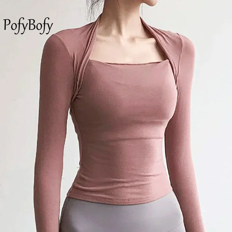 PofyBofy с квадратным вырезом облегающая быстросохнущая высокоэластичная легкая