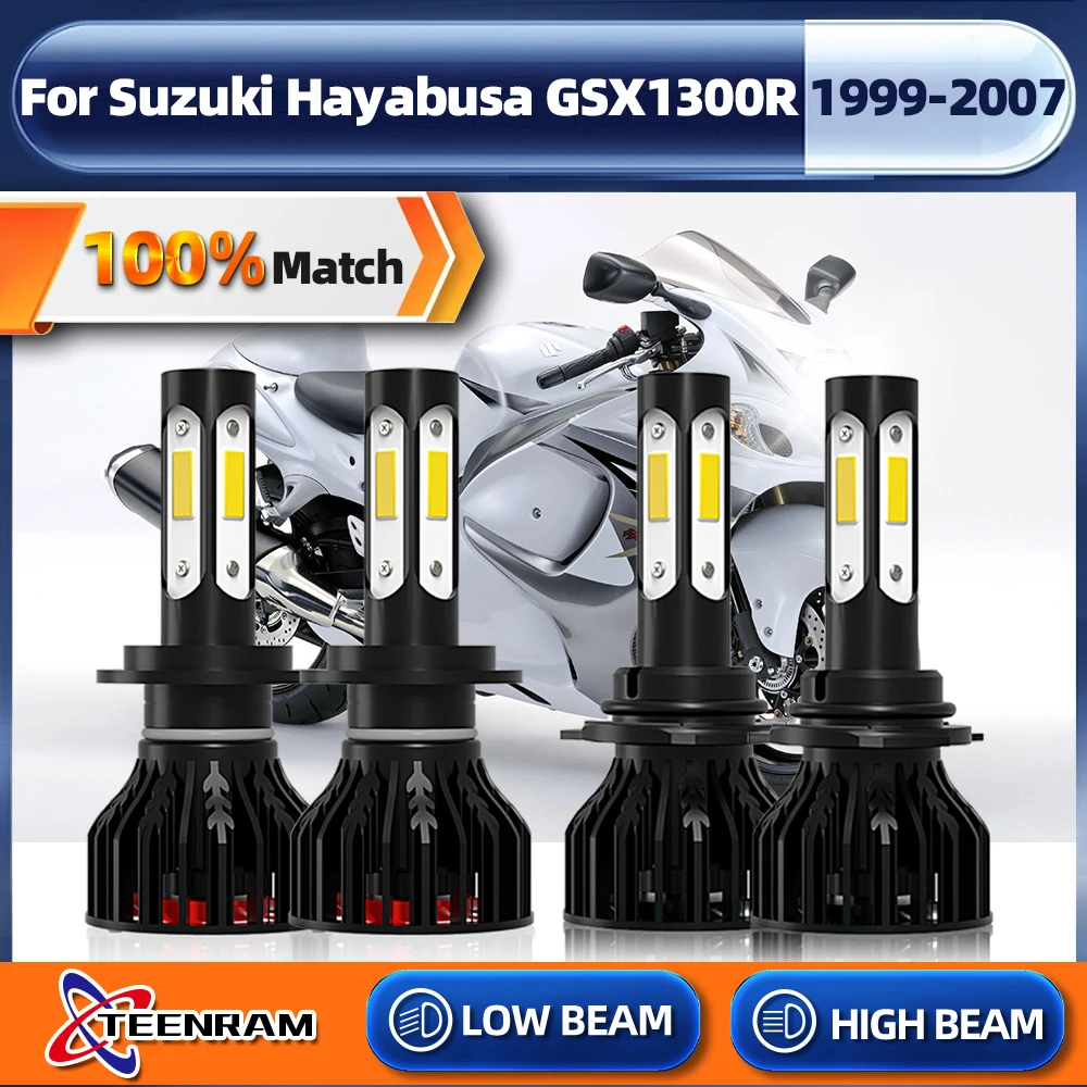 

H7 9005 HB3 LED Headlights Bulbs 40000LM 240W Turbo Lamps 6000K Car Lights For Suzuki Hayabusa GSX1300R 1999-2004 2005 2006 2007