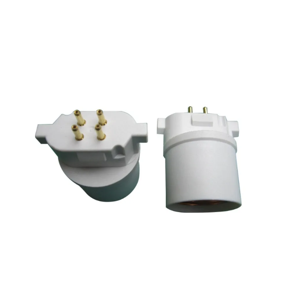 

2 шт. GX10Q к E26, адаптер для цоколя, 4-контактный CFL GX10Q к E26/E27, преобразователь цоколя лампы, нужен обходной балласт