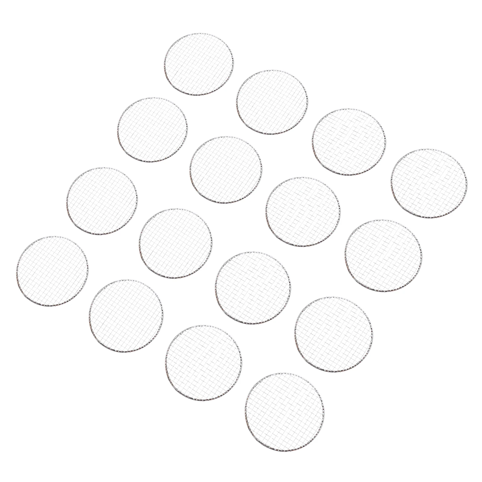 

20pcs Disposable Stainless Steel Barbecue Grill Net BBQ Meshes Racks Grid Net