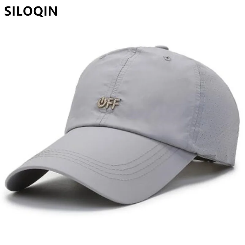 

SILOQIN Snapback Cap Men Women Breathable Thin Baseball Cap Summer Mesh Caps Adjustable Size Couples Sun Protection Sports Hat