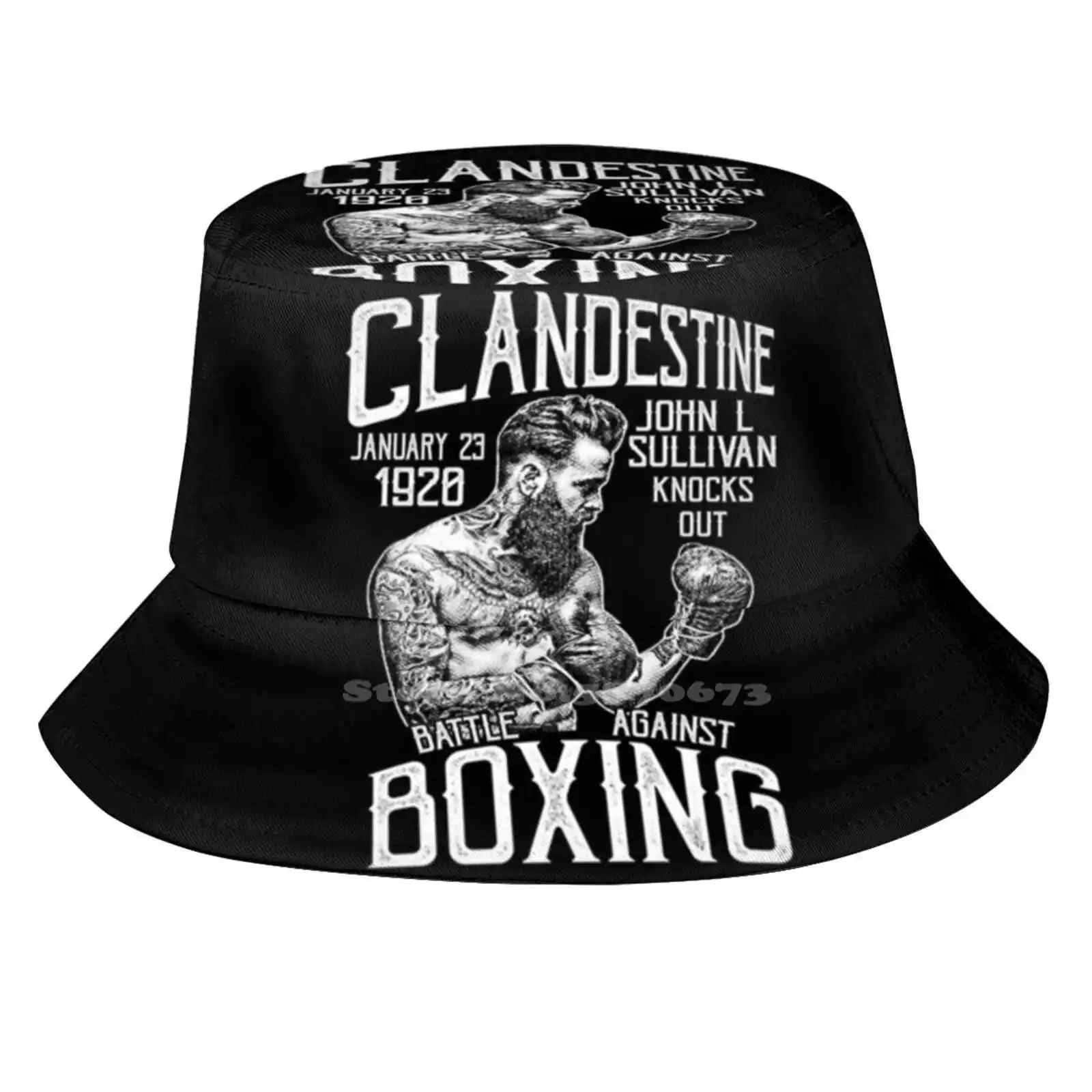Постер John L Sullivan для бокса, тренажерного зала, мотивация, шапки с графическим рисунком, уличная шляпа, солнцезащитная Кепка Боуи, бойцов, борьба в ретро стиле