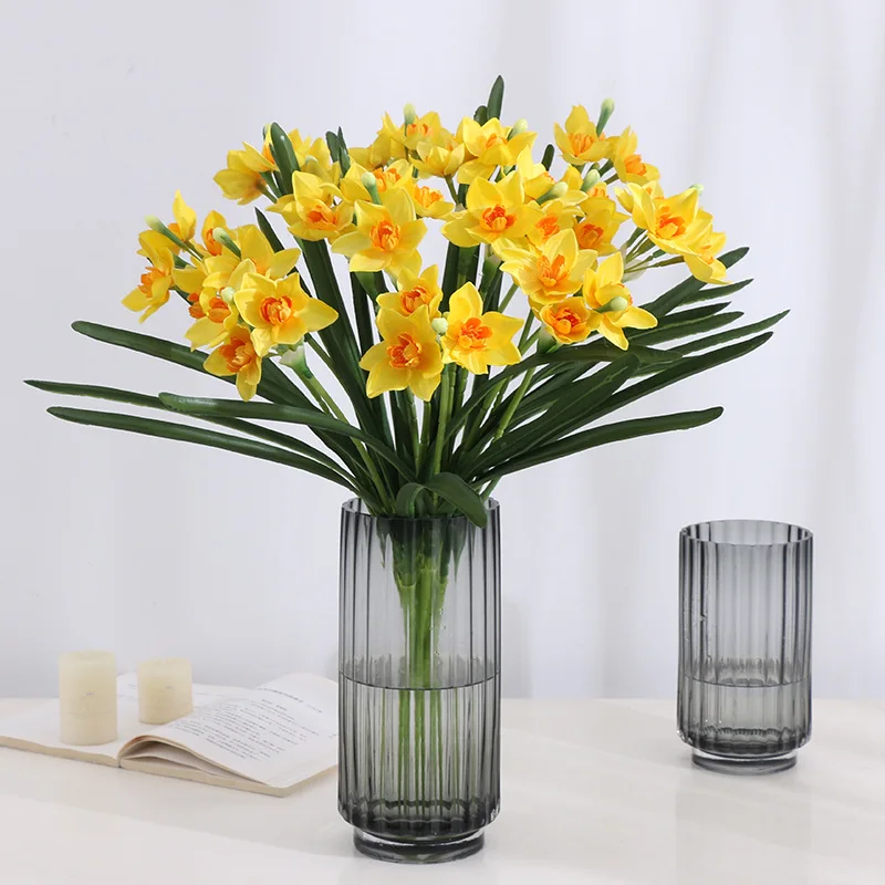 

Daffodils artificial flowers bouquets decorative Nordic home decoration ornaments