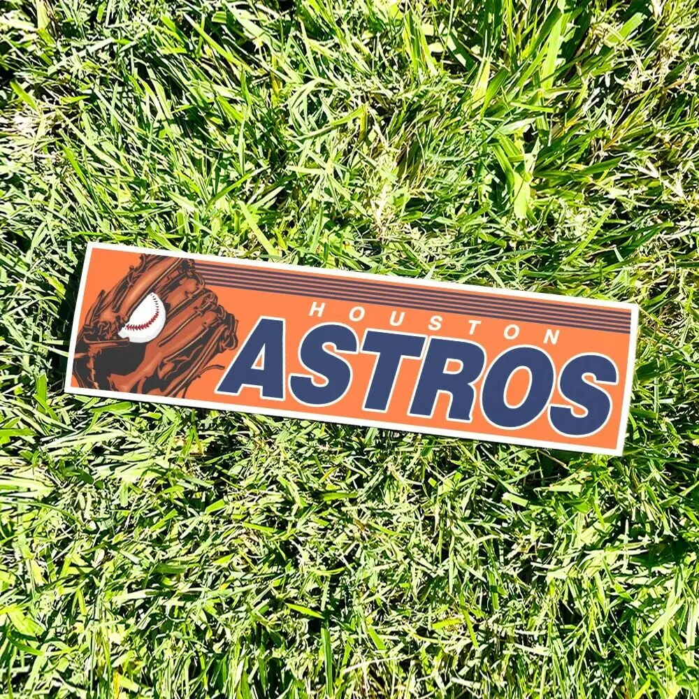 Наклейка на бампер Houston Astros - Виниловая наклейка в винтажном стиле MLB Baseball 80-х 90-х