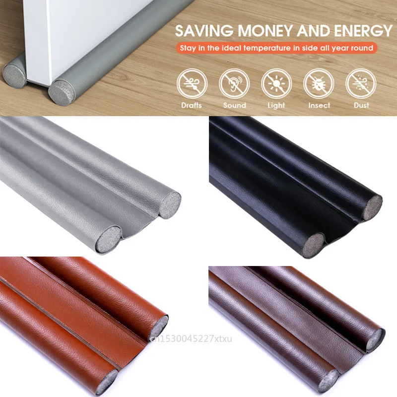 Maiden Noise Pest Dust Isolation Waterproof Door Bottom Seal Strip PU Leather Weather Stripping Draft Blocker Guard Stopper |