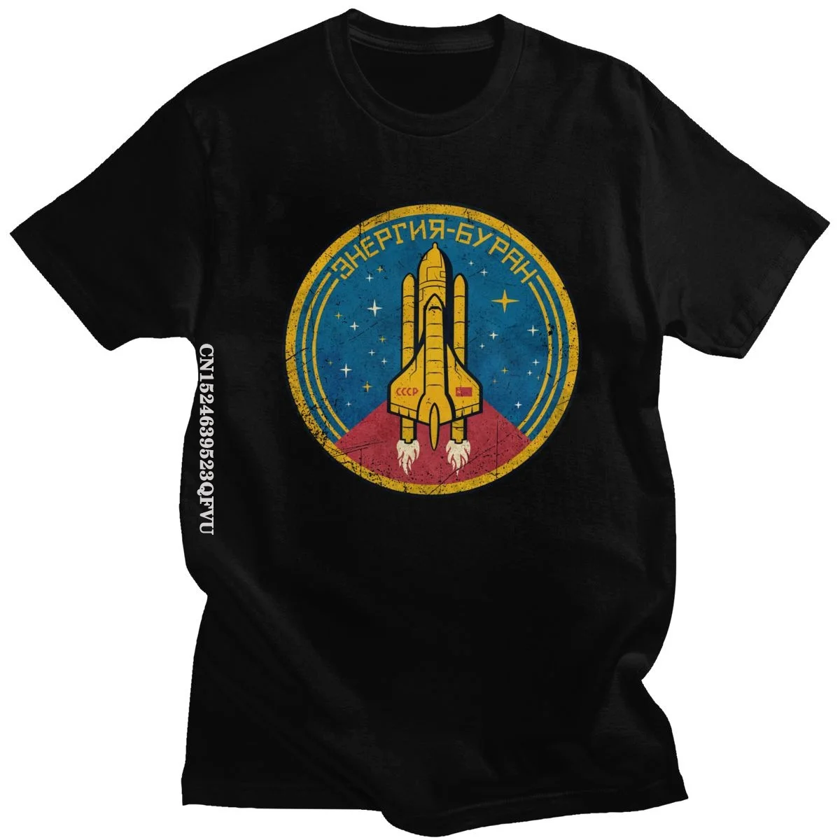 Женская футболка с эмблемой космического шаттла, мужская хлопковая Винтажная футболка с графическим рисунком, уличная одежда, мужские футболки с рисунком d, USSR, Rocket, топы в стиле Харадзюку