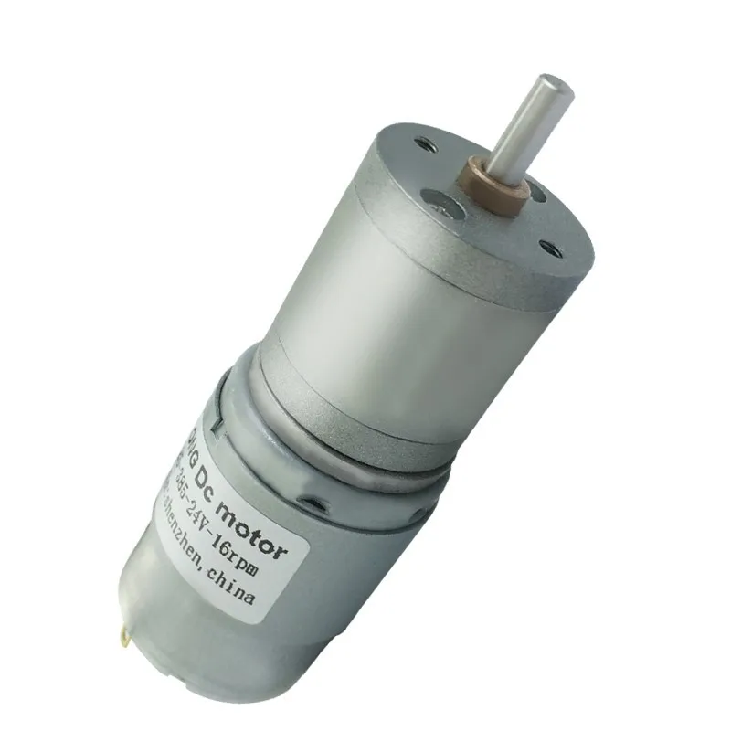 JGA25-385 DC мотор-редуктор 12-24V Миниатюрный низкооборотный двигатель вал DIY 15 об/мин-1727 об/мин