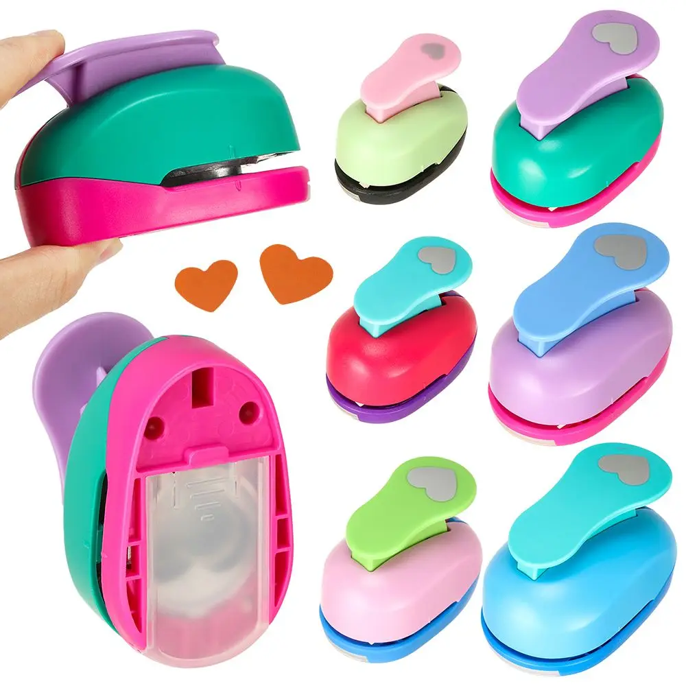 

9-75mm Gifts Handmade Scrapbooking Convenient Embossing Cards Making Heart-shaped Hole Punch Paper Shaper Cutter