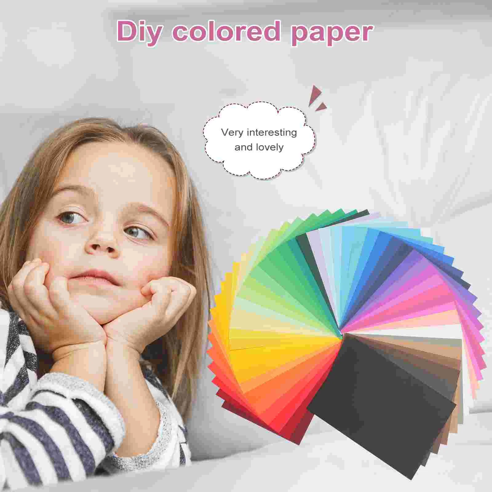 50 листов цветной картонной бумаги формата А3 пустая бумага для оригами печати