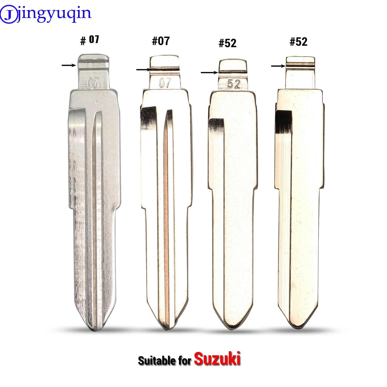 Авто ключ Jingyuqin # 52 и 7 для Suzuki Grand Vitara Ignis Liana Samurai Swift Sx4 S-Cross металлический материал