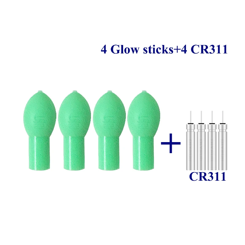 

4PCS Luminous Fishing Light Glow Stick+4 CR311 Electric Glow Stick Sea Fishing Electric Rod Light Stick Fishing Tool Accessories