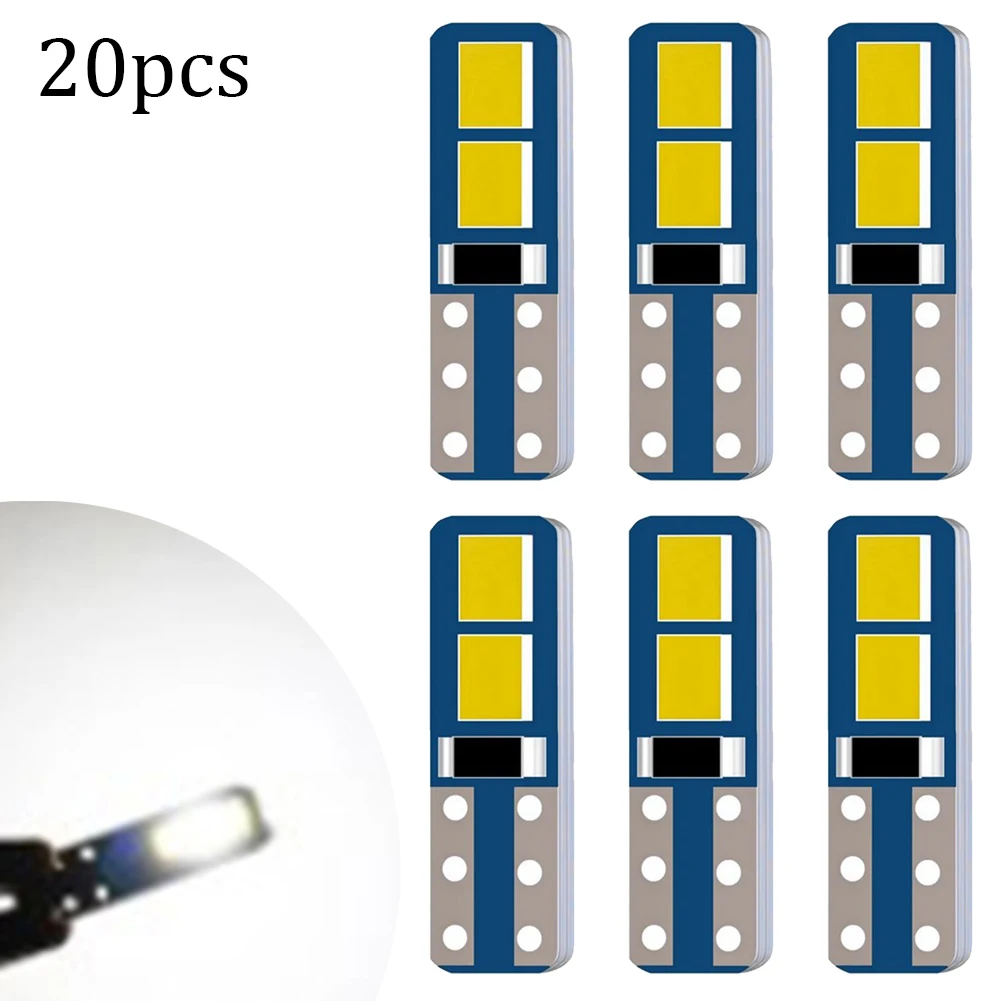 

20PCS New Instrument Panel Indicator Gear Position Light Blue Board Car Highlight T5 Instrument Light LED 2016-4SMD White Light