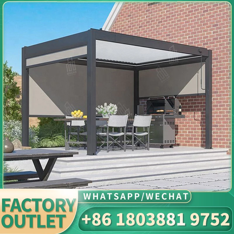 Поставщик заводской навес для сада двора патио водонепроницаемая электрическая
