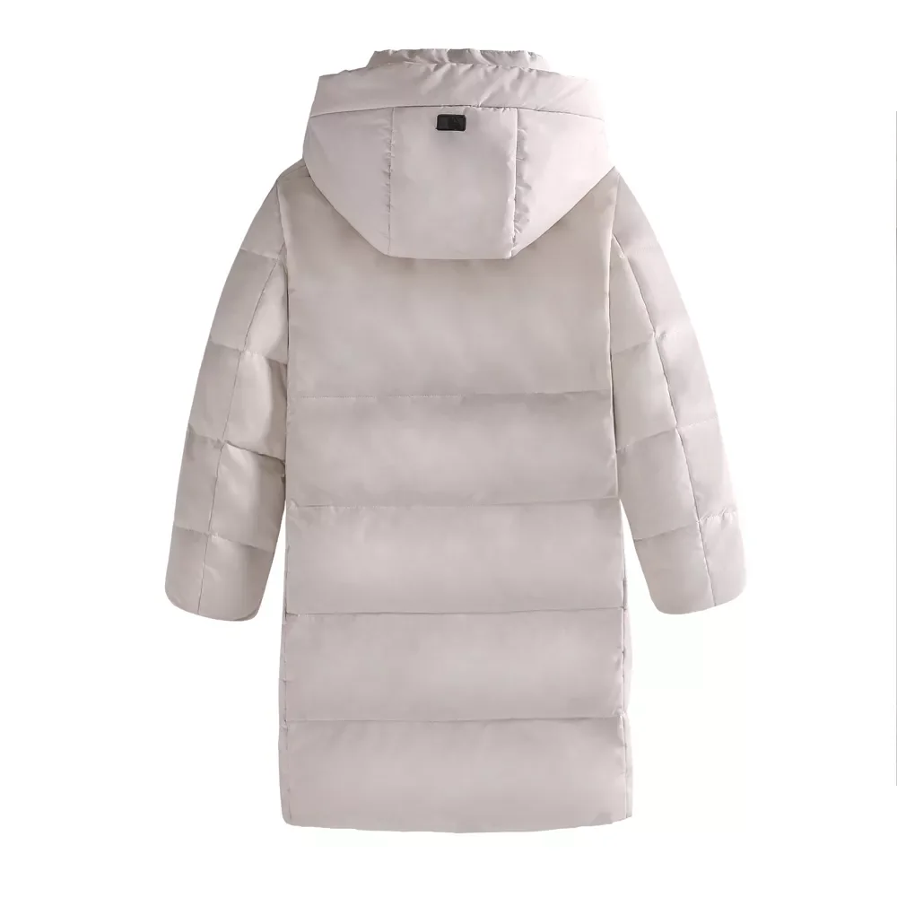 2022New Winter New Men's Long 90% White Duck Down Jacket Fashion Casual Thick and Warm Hooded Couple Coat Brand Beige Black