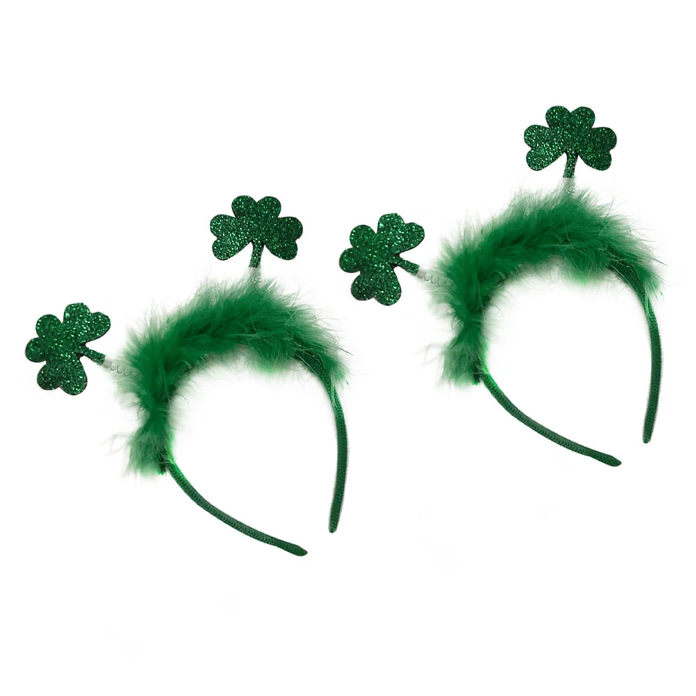 

Headband Shamrock Day S Green Patrick Accessories Furry Costume Patty Hair Holiday Satin Headwear Headpieces Women Headbands