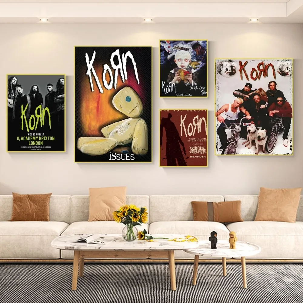K-Korn рок-группа плакат аниме винтажный стиль украшение для дома кофейня офис
