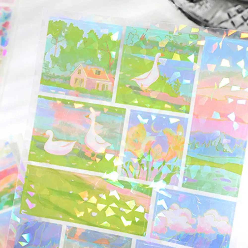 

Green Field Journal Animal Korean Decorative Sticker Diary Album Decoration Forest Stationery Sticker School Supplies
