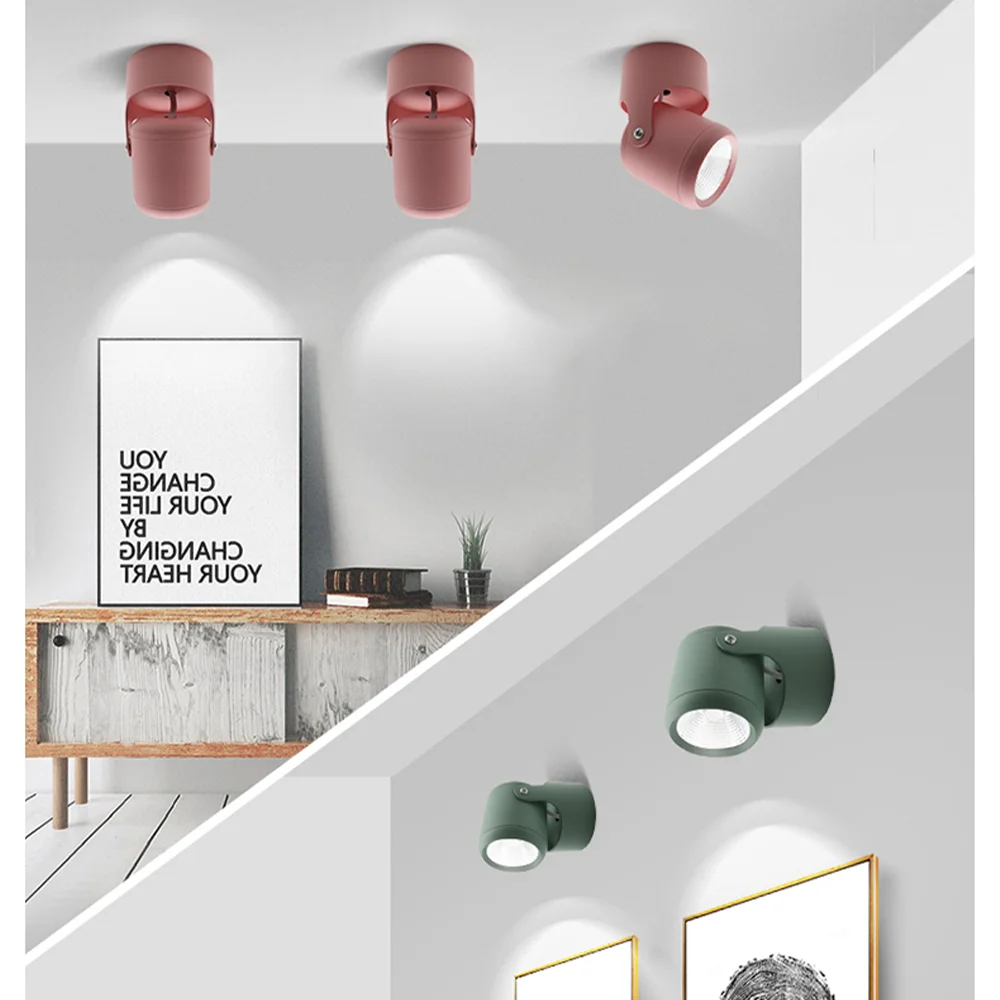 Складной потолочный светильник в скандинавском стиле фоновая лампа с поворотом