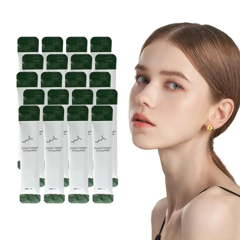 

Collagen Firming Face Cover Korean Firming Sleeping Facial Cover Brightening & Hydrating Face Sheet With Hyaluronic Acid Vitamin