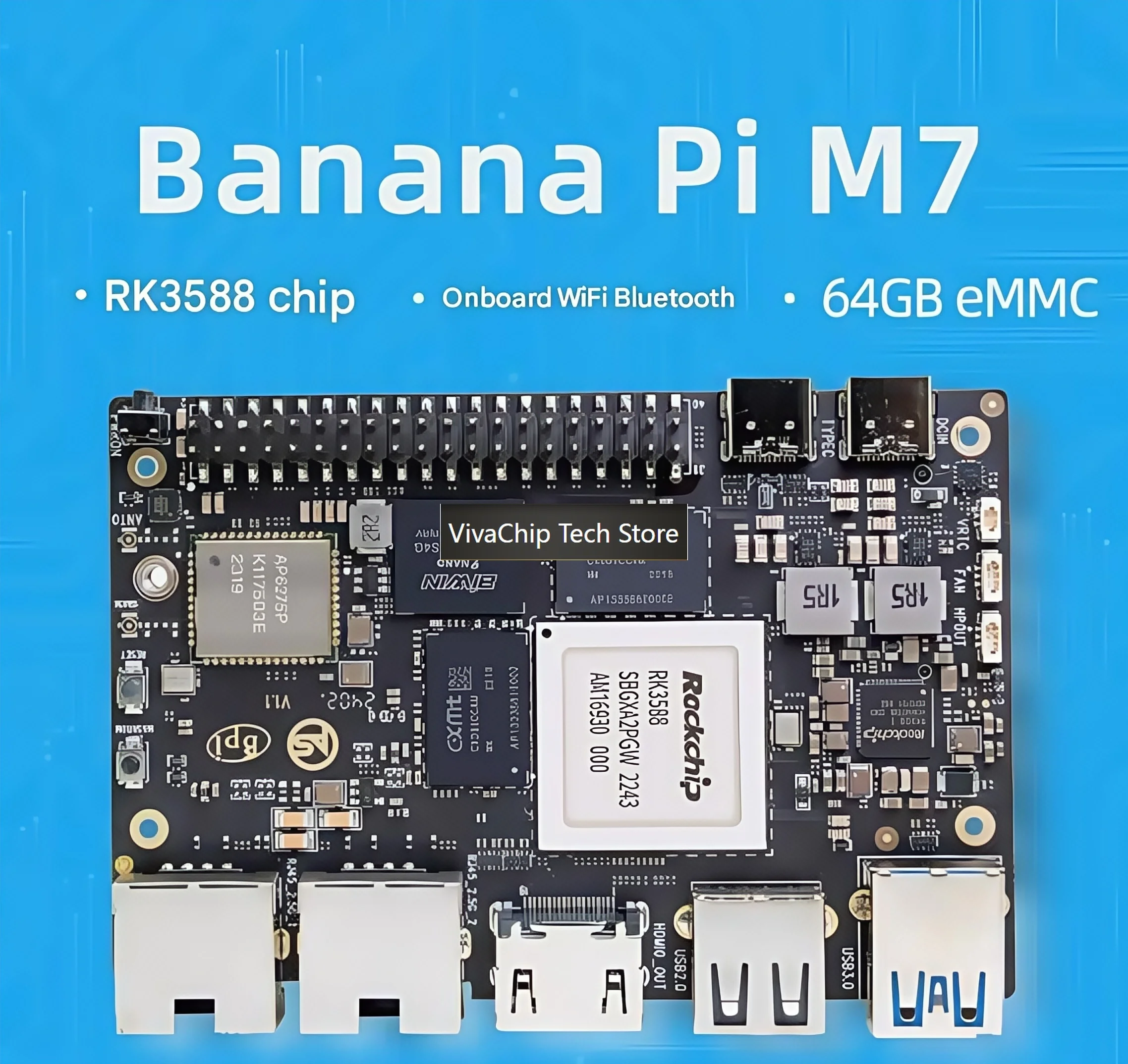 Фото VivaChip TechBananaPi BPI-M7: Чип-решение Rockchip RK3588 с поддержкой Deepseek №4
