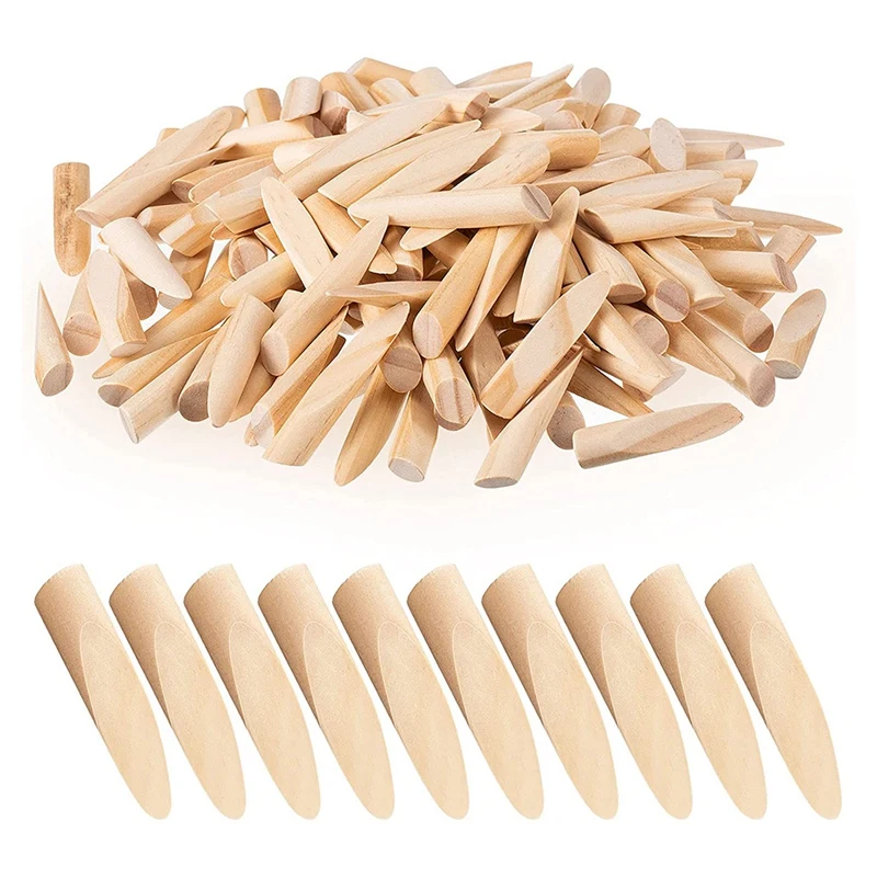 

150 Pieces Solid Wood Pocket Hole Plugs Wood Pine for Pocket Hole Jig Woodworking Tool