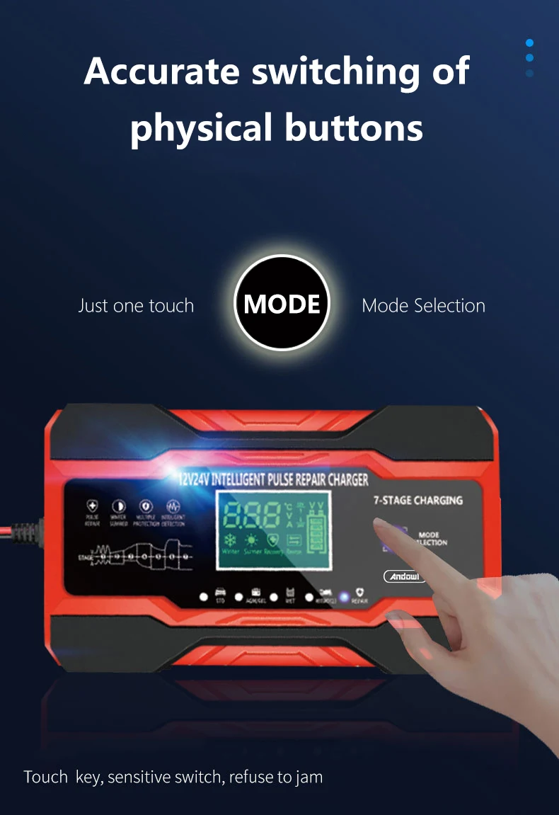 Автомобильное зарядное устройство для мотоцикла 12 В зима лето запуск и остановка