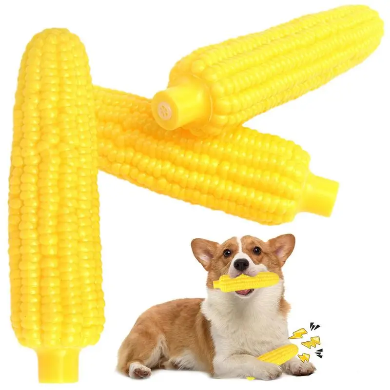 

Pet Chewing Toys Puppy Corn Toys Aggressive Chewers Indestructible Tough Tooth Cleaning Dog Toys For Small And Medium Dogs Breed