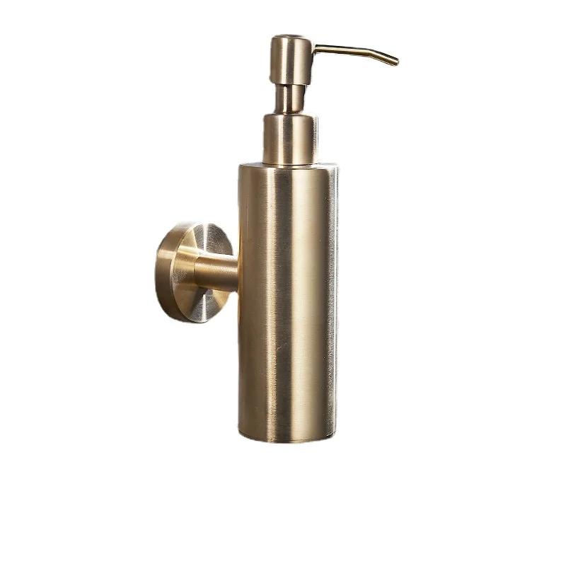 

304 дозатор мыла настенный матовый золотой ручной ванной черный полка для бутылок проект