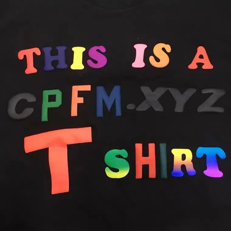 

Футболка с надписью West THIS IS A CPFM.XYZ, хлопковая Модная рубашка с принтом логотипа в стиле хип-хоп/рэп/Канье/Запад/это CPFM, с коротким рукавом для ...