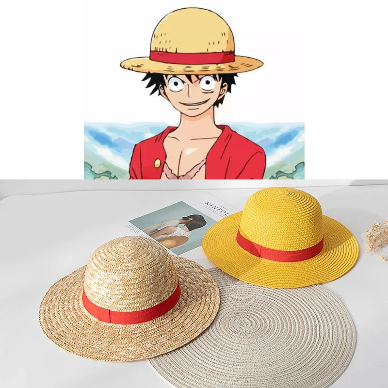 

One Piece Cosplay Monkey D Luffy Straw Hats Cosplay Portgas D Ace Cap Men Women Kids Parent-Child Pirates Caps