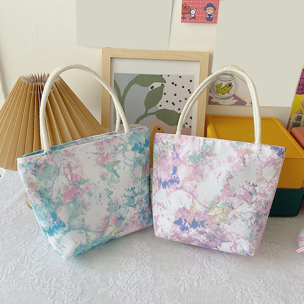 

Splash Ink Shoulder Bags for Women Casual Nylon Large Capacity Tote Handbags Female Shopping Daily Travel Handbag